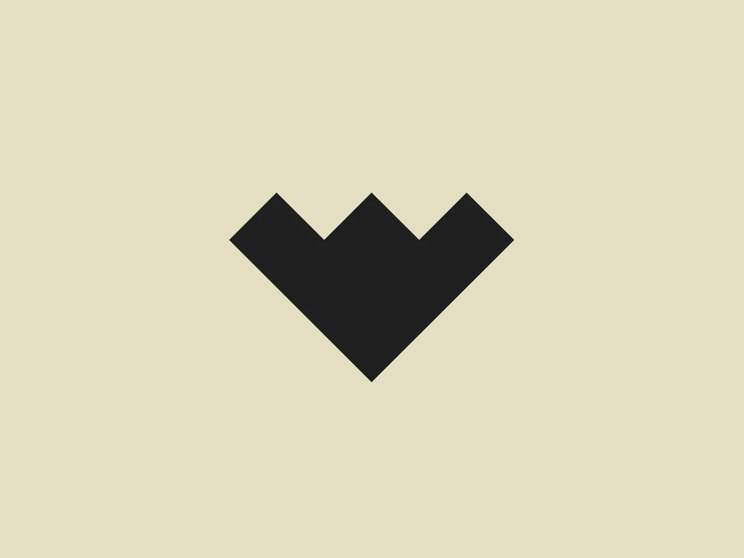The image showcases Weatherford's minimalist logo with a bright crimson red color, composed of three geometric shapes creating a stylized heart. The heart appears to be an abstraction formed by the negative space of two mirrored chevrons or arrows pointing upwards, joined to form a pointed base at the bottom. This modern, clean design conveys a sense of passion and upward movement, potentially suggesting progress, love, or care. The logo's use of negative space and simple lines gives it a contemporary and versatile aesthetic.