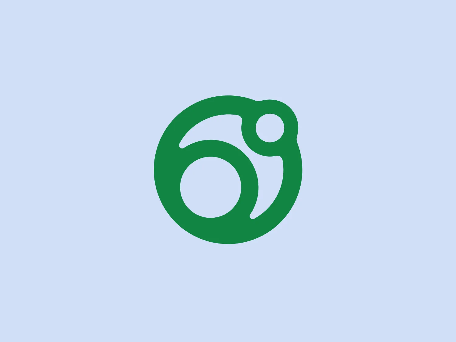 The Orbit Baby logo features a single, continuous line forming an abstract figure inside a circle—a dynamic pose suggesting movement. It is designed in a vibrant shade of green, symbolizing growth and vitality. This modern, minimalist design appeals to brands seeking a contemporary image, presenting a sense of fluidity and grace through smooth curves with varying line thickness.