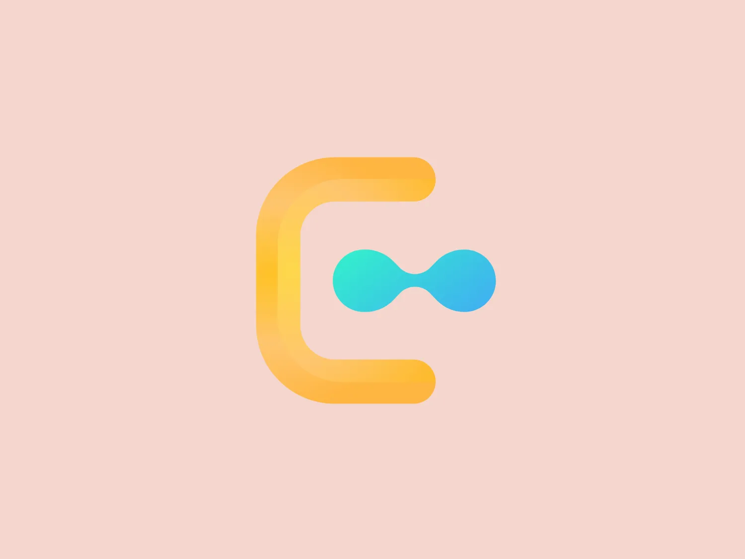 The Elastx logo showcases a stylized letter 'C' in a modern sans-serif typeface with rounded corners for a friendly look. The vibrant orange color exudes energy while the soothing aqua blue within the 'C' forms an abstract shape with gradient shading for a contemporary appeal. The logo strikes a balance between simplicity and visual interest, making it ideal for a company that values innovation and connection.