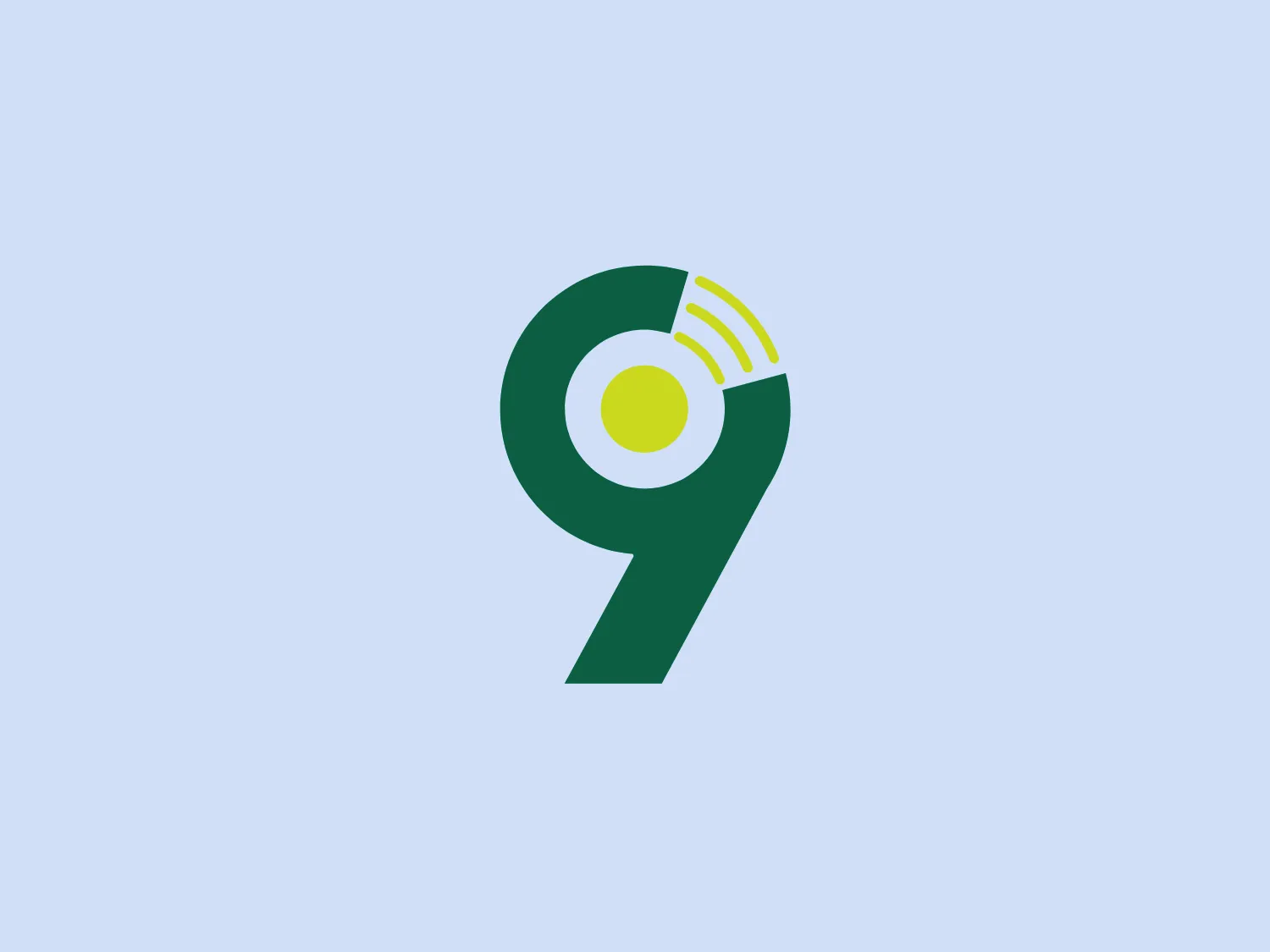The 9mobile logo presents a stylized letter "P" in a bold green color with a gradient ranging from a darker to a lighter shade, signifying depth and dynamism. Within the upper curve of the "P," there's a yellow circle, surrounded by three lighter green semicircular arcs, which could represent motion, connectivity, or sound waves. The design is modern and appears to be related to technology or digital services, with its use of gradients and contemporary color choices offering a sense of innovation. The overall aesthetic is clean and scalable, making it suitable for various applications.