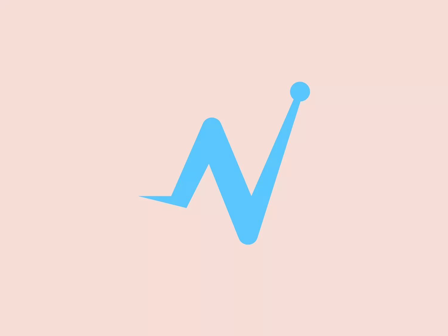 The Nativox logo showcases a sleek and minimalist design reminiscent of a heartbeat or pulse line, commonly associated with medical or health themes. The dynamic and progressive nature is conveyed through sharp angles and a line that peaks at two points, while a round dot at the end adds a sense of completion or result. The medium shade of blue exudes trust, reliability, and professionalism, while the clean, modern aesthetic suggests technology, precision, and care.