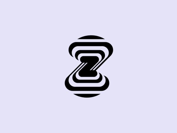 The Zebra Medical logo features a bold, abstract design that resembles an hourglass or perhaps a stylized number eight. It is composed of smooth, flowing lines that create a sense of symmetry and balance. The logo is primarily black, giving it a strong visual presence. The design aesthetics suggest dynamism and modernity, with the use of negative space adding an element of sophistication. The hourglass shape is composed of two mirrored elements, which could also be interpreted as two "S" shapes interlocking in the middle to form a continuous loop.