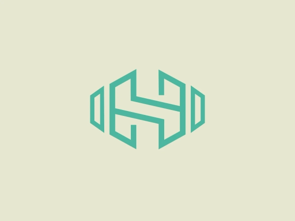 The Hastings Nutrition logo features interconnected geometric shapes forming a sleek, modern and symmetrical mark. The design, resembling a stylized letter or symbol, is crafted from sharp lines and angles. Utilizing a gradient of aqua or teal shades, it exudes depth and dimension. With thick, consistent lines, the logo exudes a strong and stable presence. Despite its clean and minimalist appearance, the complex structure suggests connectivity or networking. Its boldness allows it to stand out against a simple, light background.