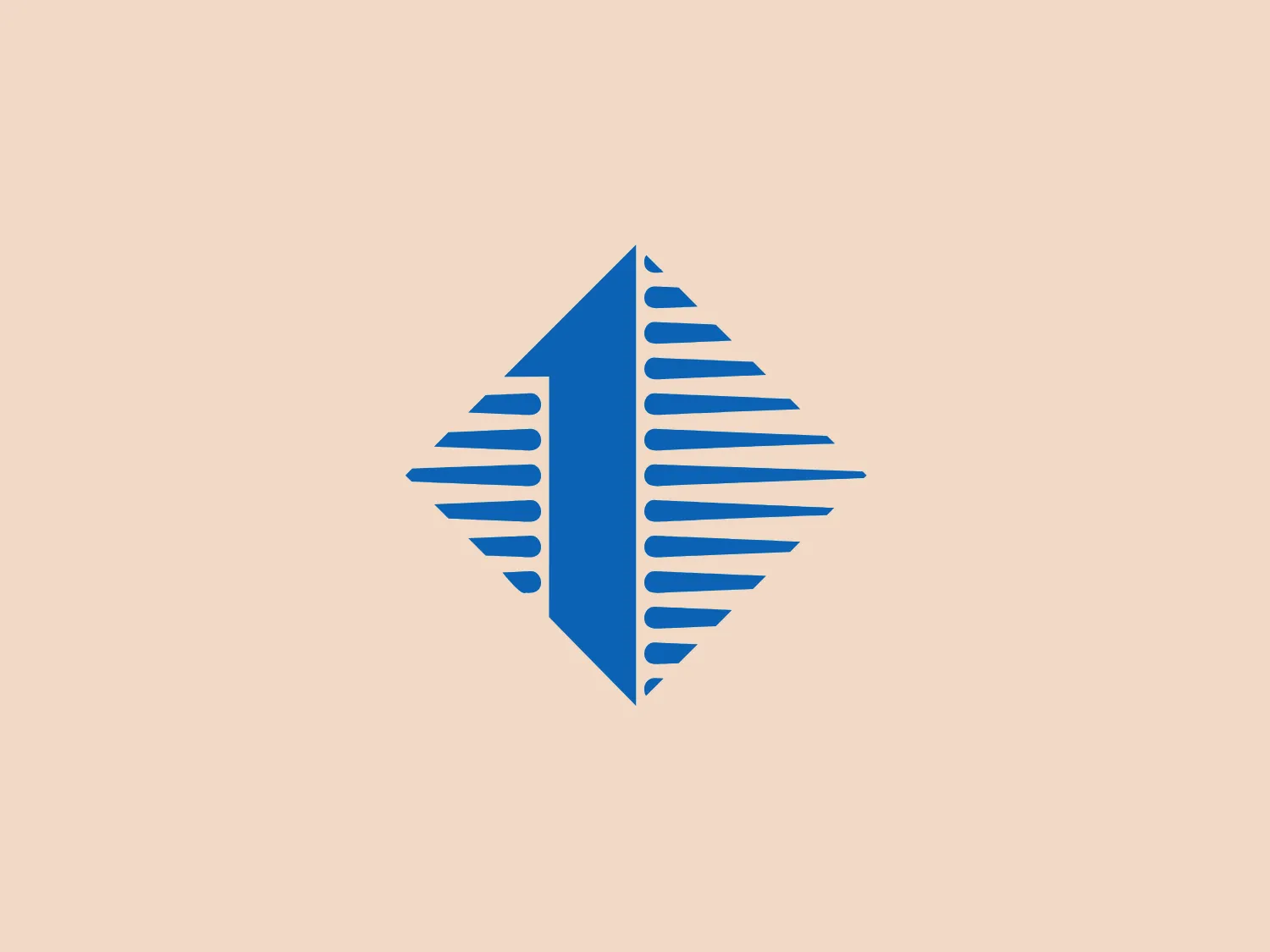 The logo presented for First State Bank Michigan is a geometric design illustrating a stylized up-facing arrow within a diamond-like shape. The centrally placed arrow is constructed from a series of solid and stylized blue bars of varying lengths, creating a sense of motion and progress. The vibrant shade of blue against a plain white background provides a strong contrast, making the design stand out. The modern and clean design depicts a forward or upward trajectory, symbolizing growth, success, or innovation. The symmetrical design adds to its balanced and harmonious aesthetic.