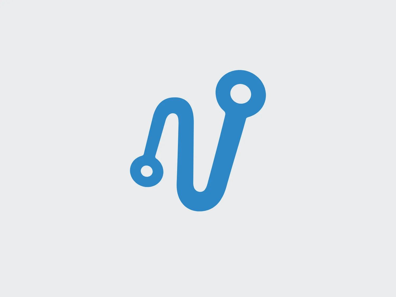 The Neotel logo showcases a stylized, lowercase "n" with smooth, flowing curves that form a single continuous line. The calming shade of blue and subtle gradient add depth and modernity to the design, while one end of the "n" terminates in a circle, suggesting connectivity or a reference to technology. This minimalist and sleek design conveys innovation and fluidity, making it suitable for tech companies or digital brands, with a friendly and approachable appearance.