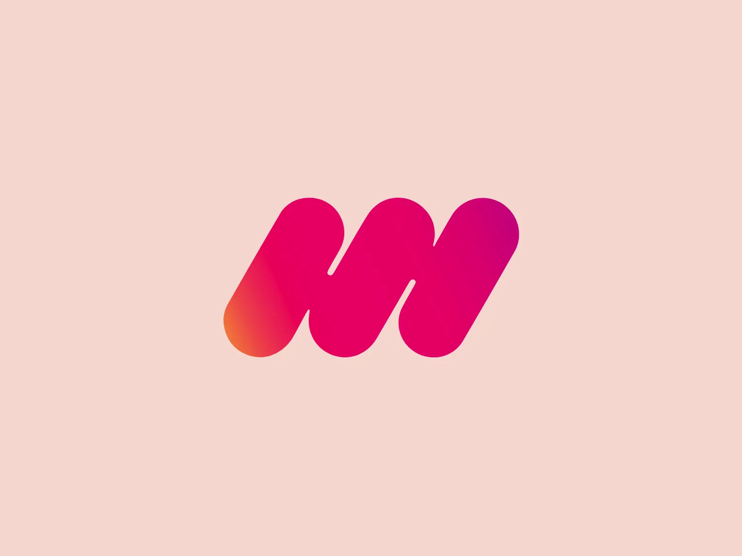 The Logo for Magenta Foundation is a stylized letter 'M' with a modern and fluid design, characterized by soft curves and a gradient. It transitions from a warm pink on the left to a deep magenta on the right, suggesting a sense of energy and creativity. The shape is bold and smooth, with no harsh lines or angles, giving the logo a friendly and approachable feel. This gradient infuses the logo with a sense of dynamism and makes it pop.
