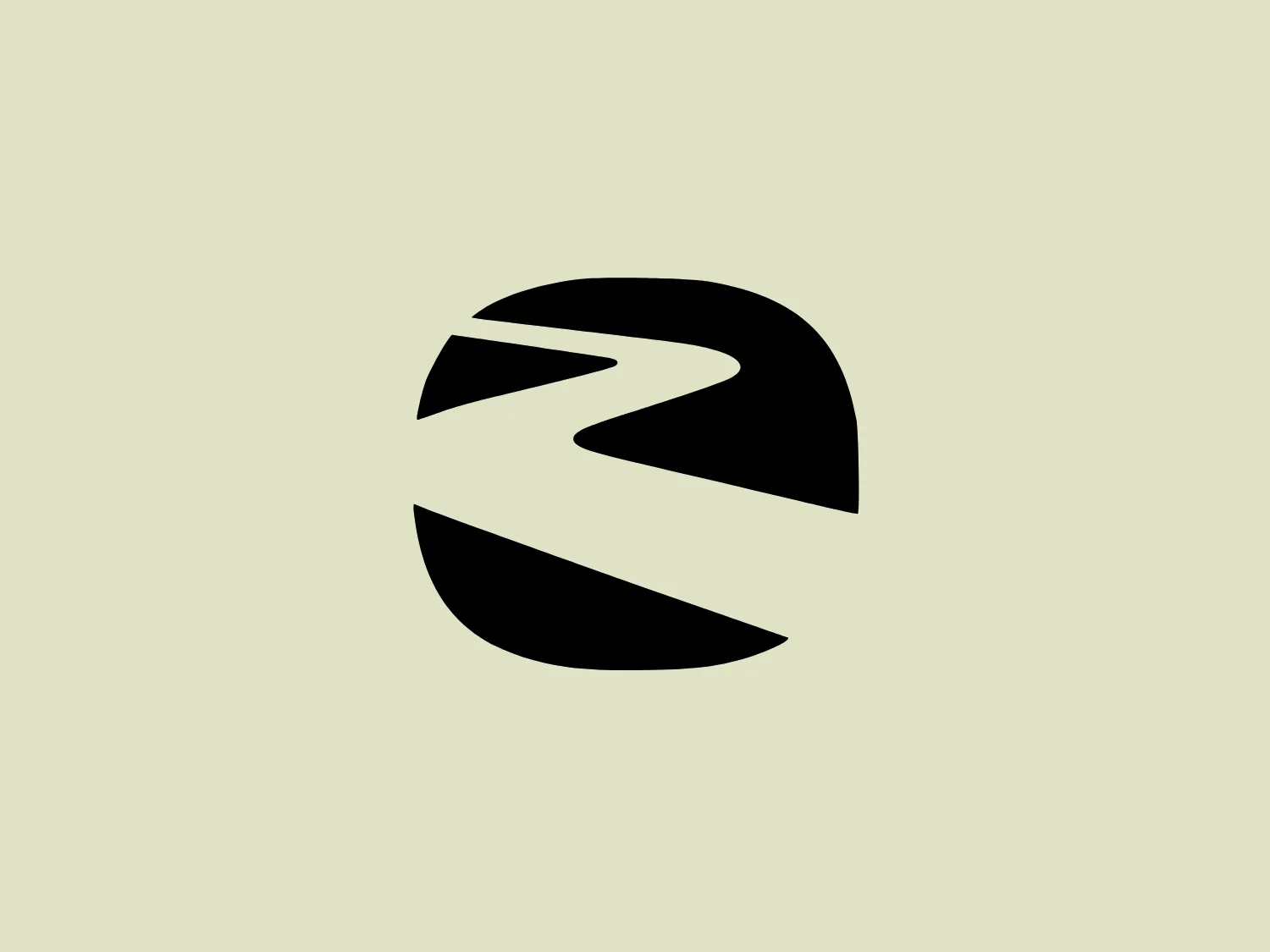 The Zero Motorcycles logo is a bold and dynamic abstract design composed of black color. It features a stylized circular emblem with a sense of motion. The design cleverly incorporates negative space to create a forward-pointing arrow in the center, suggesting direction, progress, or speed. The logo has a modern and minimalist aesthetic, with its sharp angles contrasting with the circular outer boundary, giving it a sleek and professional appearance. Considering the design elements, a light and subtle background color would complement the logo's strong visual impact without competing for attention.