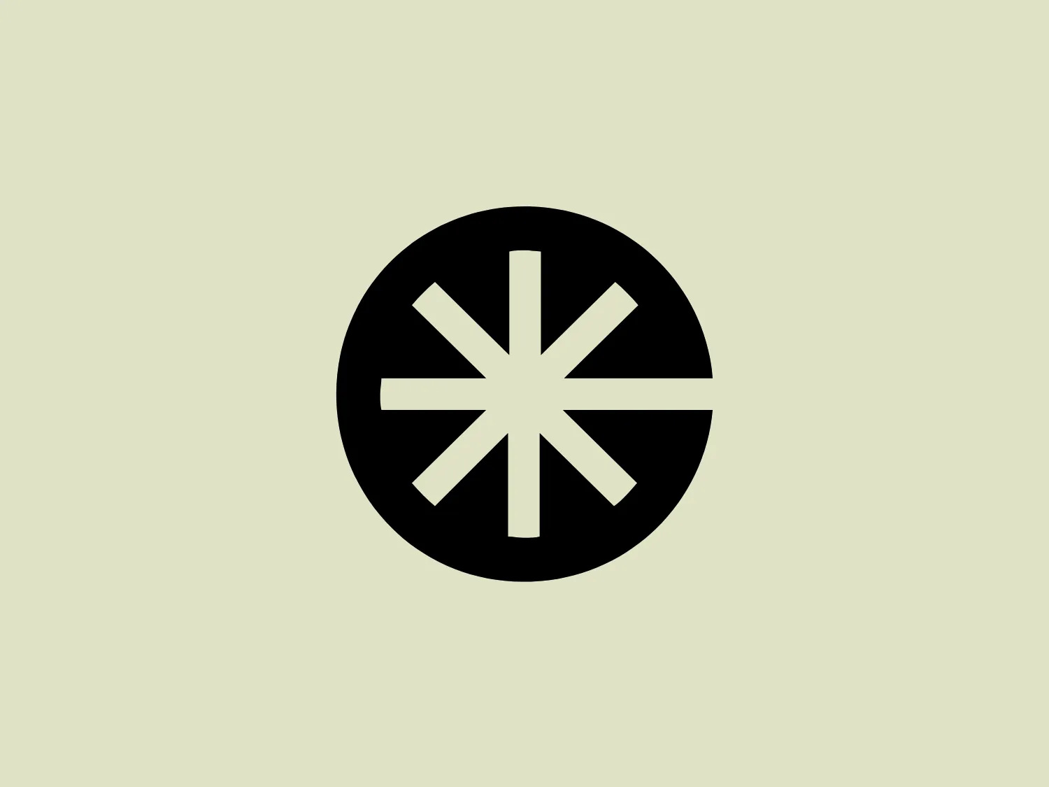 The Coherent logo features a bold, minimalist design consisting of a white asterisk or starburst-like symbol centered on a solid black circular background. The icon has eight points, with each pair of opposing points aligning perpendicularly to the others, creating a symmetrical and balanced aesthetic. There are no gradients or additional embellishments, which emphasizes its modern and clean look. This stark contrast between the white figure and the black backdrop would stand out well against a range of lighter backgrounds.