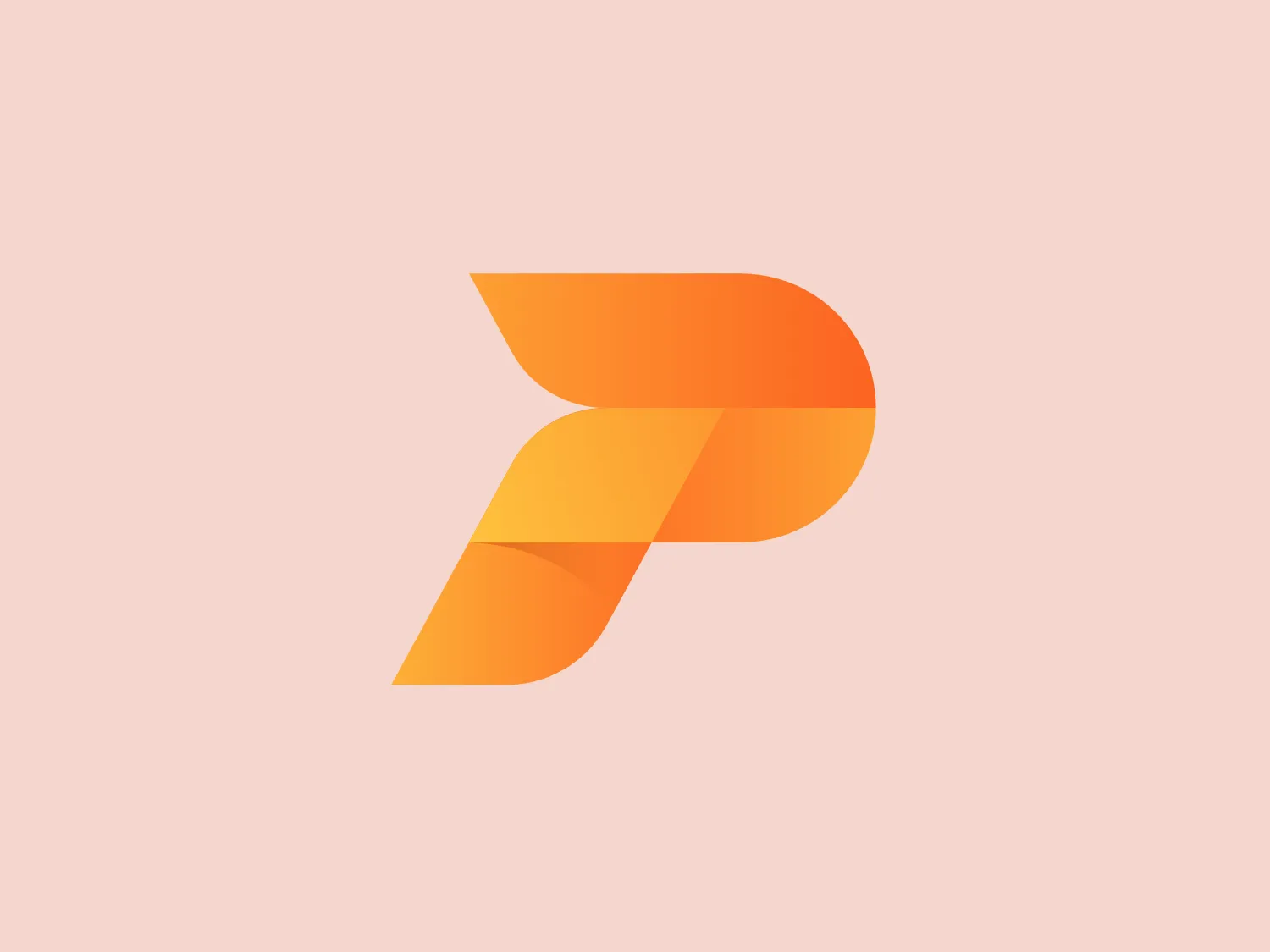The Pionex logo features a stylized, abstract design resembling a bird in flight, with its right side formed by elongated, curved shapes that evoke the image of wings. The design uses gradients of warm orange hues that transition from a deep, vibrant tone at the top to a lighter, more subdued shade at the bottom. There's a sense of motion and fluidity in the design, reminiscent of a swift, dynamic movement, giving the image a forward-leaning posture that suggests progress and agility. The overall aesthetic is modern and sleek, with a friendly and approachable vibe.