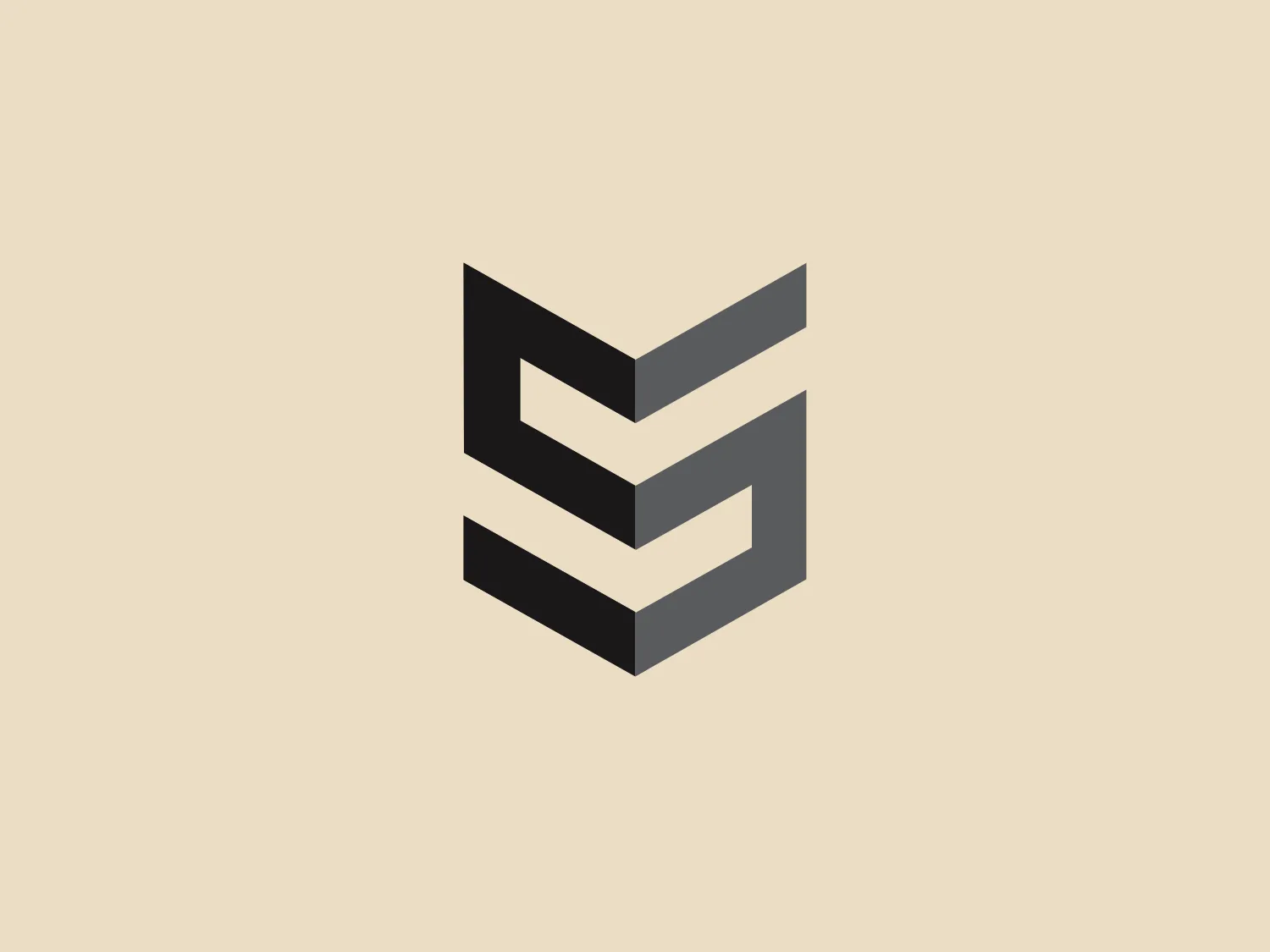 The image displays a stylized monogram or emblem with an abstract geometric design that resembles a three-dimensional letter 'S' or a stack of angular shapes. It uses a grayscale color palette comprising black, medium gray, and light gray which creates a sense of depth and visual interest, enhancing the three-dimensional effect. The Sikich logo has a modern and professional look, characterized by its clean lines and sharp angles. The prominent use of negative space within the shapes adds to the sophistication of the design.