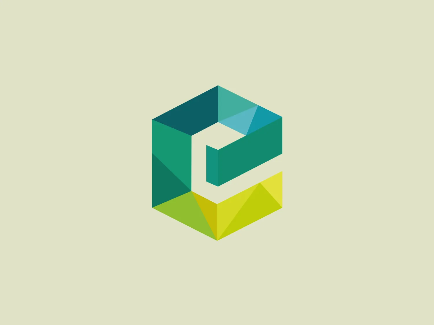 The image shows an abstract, three-dimensional cube-like logo which consists of geometric shapes that create a stylized letter "G" when viewed from a particular angle. The logo features a gradient of colors ranging from a dark teal at the top to a lighter turquoise, transitioning into a vivid lime green at the bottom right corner, which further enhances the sense of dimensionality. There is a clever use of shading and color gradients that give the impression of depth and light within the Emerald Publishing logo. The overall design aesthetic is modern, clean, and dynamic, suggesting innovation and progressiveness.